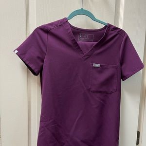 FIGS XXS PLUM SCRUB SET